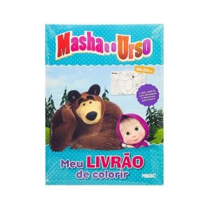 LIVRO DE COLORIR MASHA E O URSO TAPETE