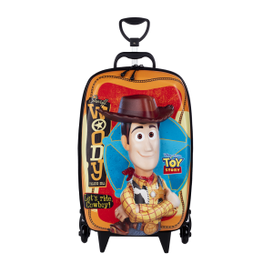 MALA INFANTIL DISNEY TOY STORY XERIFE WOODY PRETA MAXTOY DIPLOMATA COM RODINHA TRIPLA