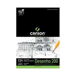 BLOCO A2 CANSON DESENHO 200GR