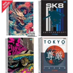 CADERNO UNIV.ESP.CD 80FLS JANDAIA STELLA/FLOW