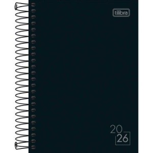 AGENDA TILIBRA 2026 ESPIRAL DIARIA 12,9 X 18,7 CM SPICE PRETA 