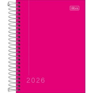 AGENDA TILIBRA 2026 ESPIRAL DIARIA 11,7 X 16,4 CM PEPPER ROSA 