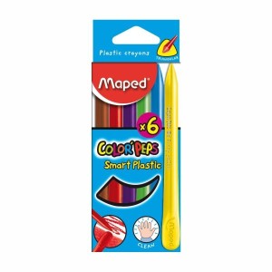 GIZ DE CERA C/6 COLORPEPS SMART PLAST - UN