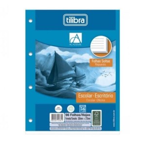 MONOBLOCO TILIBRA 4 FUROS 96FLS TILIBRA BRANCO - REF 157813