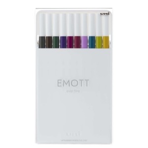 CANETA UNI EMOTT FINE 0,4 10C Nº3 ESTOJO C/10