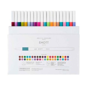 CANETA UNI EMOTT FINE 0,4 40C SORTIDO 40UNIDS