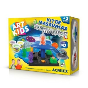 BRINQUEDO ACRILEX  KIT DE MASSINHA  BASE DO ET MALUCO 450G