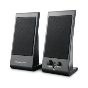 CAIXA DE SOM MULTILASER FLAT 3W RMS PRETO SP009