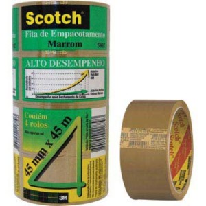 FITA ADESIVA MARROM 45X45 SCOTCH PCT C/4