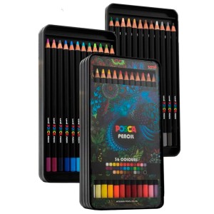 LÁPIS DE COR POSCA ESTOJO C/ 36 CORES