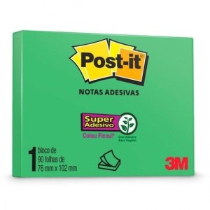 POST-IT 657 76X102 VERDE NEON RECICLADO HB004309991