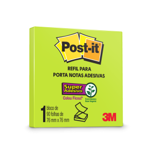 POST-IT REFIL POP UP 76X76 VERDE NEON 90FLS HB004309710