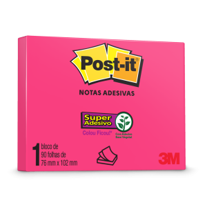 POST-IT 76X102 NEON ROSA 3M