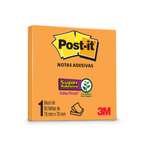POST-IT 654 76X76 LARANJA C/90 FLS 3M HB004389316