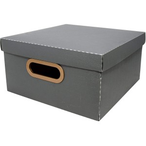 Caixa Organizadora Linho Média 29 x 29 x 15cm