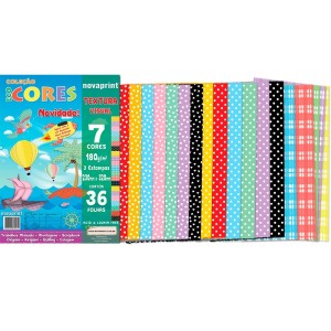 BLOCO ECOCORES TEXTURA 180g 230x320mm 7CORES 3 ESTAMPAS PT 36FLS