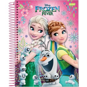 CADERNO UNIVERSITÁRIO C.D 96FLS JANDAIA FROZEN FEVER