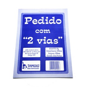PEDIDO 2 VIAS 213X163MM TAMOIO REF.1009