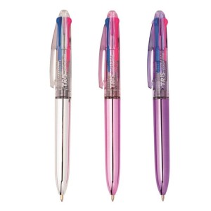 CANETA ESF. 4 CORES TRIS - COLOR METALICA - REF 690971