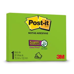POST-IT 3M 76MM X 102MM VERDE LIMONADA 90 FLS HB004657100