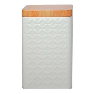 PORTA MANTIMENTO EM METAL BRANCO SANXIA REF SXRQ-4937