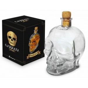 GARRAFA VIDRO 750ML - CAVEIRA