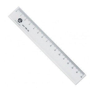 REGUA 15CM ACRILICA TRIDENT REF.TR-15