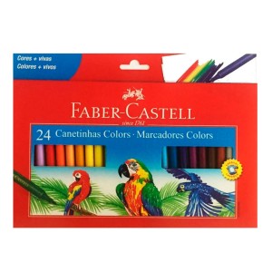 CANETA HIDROCOR C/24 CORES FABER 150124CZF
