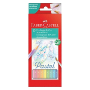 LAPIS DE COR AQUARELAVEL PASTEL C/10 FABER - REF 120210P