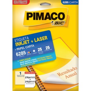 ETIQUETA INKJET + LASER 6285 PIMACO