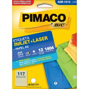 ETIQUETA INKJET + LASER A5R-1313 PIMACO