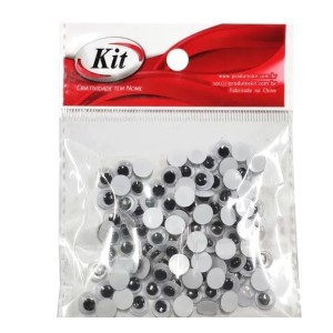 OLHO MOVEL PRETO 10MM C/50 - UN