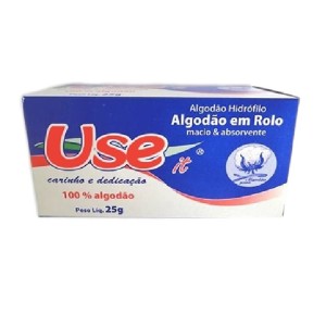 ALGODAO EM ROLO BRANCO 25 GRS - UN