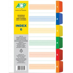 DIVISÓRIA PLASTICA C/6 ACP REF.754