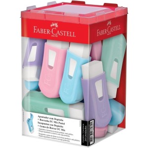 APONTADOR C/BORRACHA PASTEL - REF 124BORPASTELZF