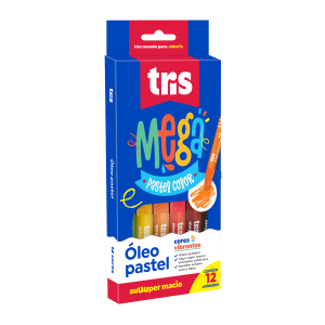 GIZ PASTEL OLEO 12 CORES - UN - TRIS
