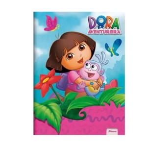 CADERNO BROCHURA 1/4 96 FOLHAS DORA AVENTUREIRA - FORONI