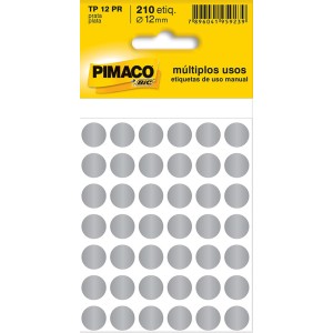 ETIQUETA PARA IDENTIFICAÇÃO TP-12 PRATA PIMACO